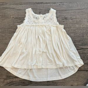 Ella Moss Little Girl's Ava Eyelet Top - Size: 6X White